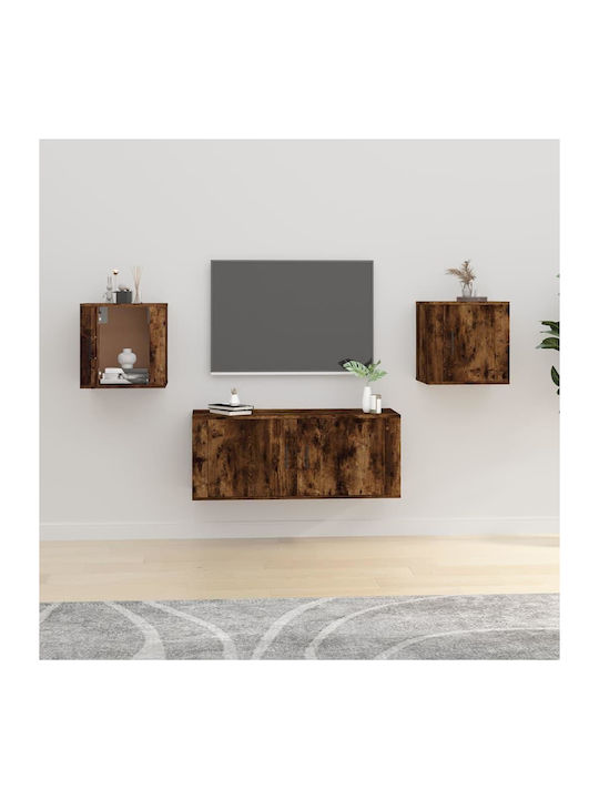 Wand-Kabinette Rauch Eiche (2 Stück) 40x34,5x40 cm
