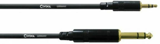 Cordial Cable 6.3mm male - 3.5mm male 1.5m (CFM 1,5 WV)