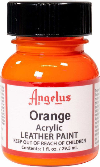 Angelus Acrylic Paint Υγρό Χρώμα Χειροτεχνίας Πορτοκαλί για Δέρμα Orange 29.5ml