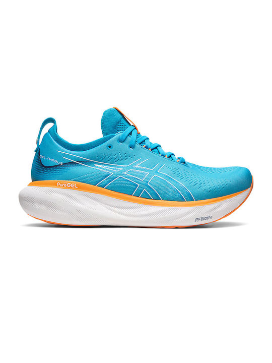 ASICS Gel-Nimbus 25 Ανδρικά Αθλητικά Παπούτσια Running Island Blue / Sun Peach
