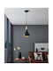 Eglo Sabinar Pendant Light Black Bell with Socket E27 18cm