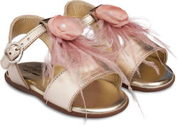Babywalker Sandale Auriu-Roz