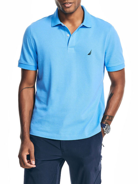 Nautica Polo Μπλούζα Κοντομάνικη Γαλάζια