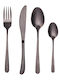 Butlers Kings Besteckset Edelstahl Schwarz 4Stück
