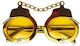 215 Yellow Carnival Glasses