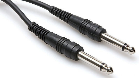Hosa Cable 6.3mm male - 6.3mm male 1.5m (CPP-105)