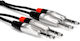 Hosa Cable 2 x 6.3mm male - 2x 6.3mm male 1.5m (HSS-005X2)