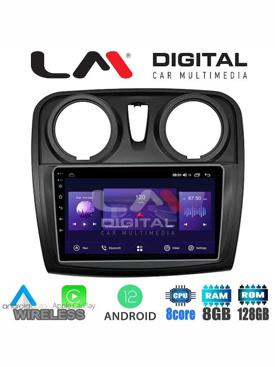 LM Digital Sistem Audio Auto pentru Renault Magazin online Dokker Dacia Magazin online Dokker / Lodgy Dokker 2012+ (Bluetooth/USB/WiFi/GPS/Apple-Carplay/Android-Auto) cu Ecran Tactil 9"