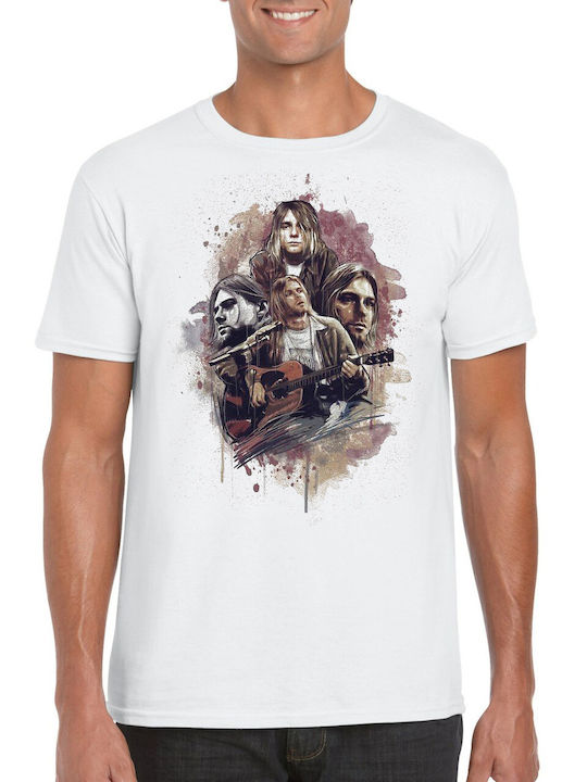 Pegasus Kurt Cobain T-shirt Nirvana White