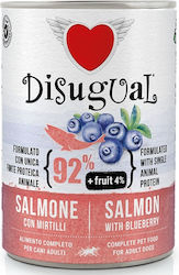 Disugual Fruit Canned Wet Dog Food with Blueberries and Salmon 1 x 400gr