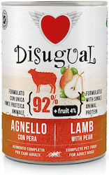 Disugual Fruit Canned Wet Dog Food with Lamb 1 x 400gr