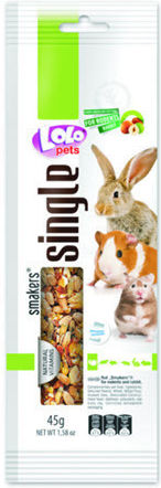 Lolo Pets Smakers Weekend Style Nuts Treat with Grains for Rabbit 45gr