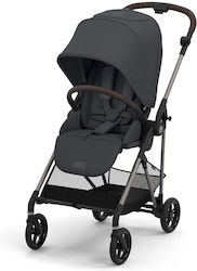 Cybex Melio Reglabil Cărucior pentru Bebeluși Potrivit pentru Nou-născut Monument Gri 5.9kg