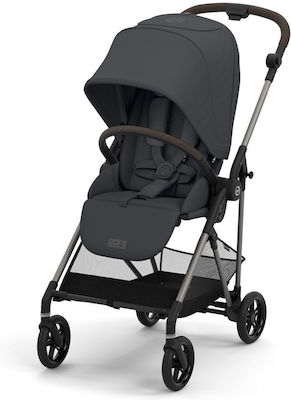 Cybex Melio Adjustable Baby Stroller Suitable for Newborn Monument Grey 5.9kg