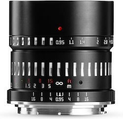 TTArtisan 50mm f/0.95 για Micro Four Thirds (MFT) Μount