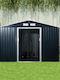 Metallic Garden Shed with Air Vents L2.77xW1.95xH1.92m