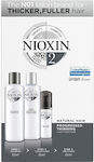 Nioxin System 2 Natural Hair Progressed Thinning Set de îngrijire a părului împotriva căderii părului cu Șampon 3buc