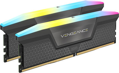 Corsair Vengeance RGB 32GB DDR5 RAM with 2 Modules (2x16GB) and 6000 Speed for Desktop