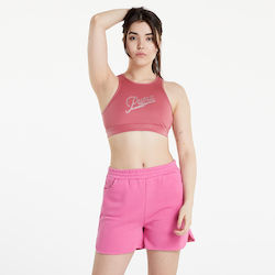 Puma Γυναικείο Αθλητικό Μπουστάκι Ροζ