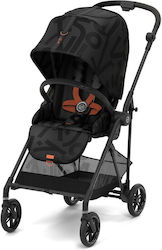 Cybex Melio Street Adjustable Baby Stroller Suitable for Newborn Real Black 6kg