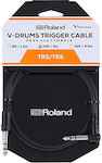 Roland (us) V-Drums Trigger Cablu 6,3 mm de sex masculin - 6,3 mm de sex masculin 3m (PCS-10-TRA)