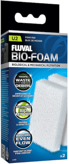 Fluval Bio-Foam U2 X2 Σφουγγάρι για Φιλτράρισμα Ενυδρείου 2τμχ