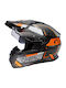 O'Neal DSRS Square V.23 Black/Grey/Orange Motorcycle Helmet Full Face ECE 22.06 with Sunvisor