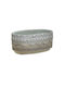 Inart Übertopf Beton Gray 25x15x11εκ.