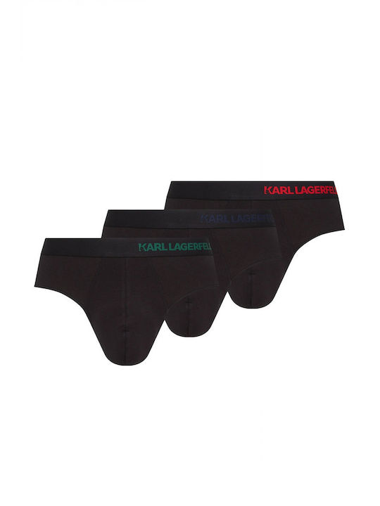 Karl Lagerfeld Men's Slips Black 3Pack