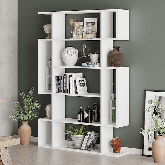 Βιβλιοθήκη Mito Λευκή 108x25x161εκ. GP037-0031,4