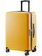 Verage Freeland Medium Travel Suitcase Hard Yellow with 4 Wheels Height 69cm