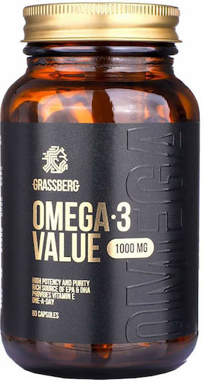 Grassberg Omega 3 Value Ιχθυέλαιο 1000mg 60 κάψουλες