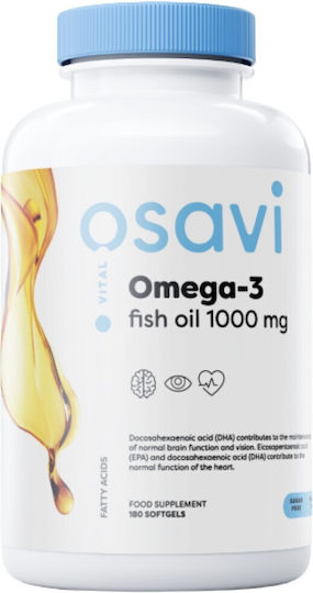 Osavi Omega 3 Fish Oil 1000mg 180 softgels