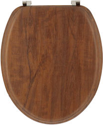 Eurocasa Καπάκι Λεκάνης Ξύλινο 46x37cm Καφέ