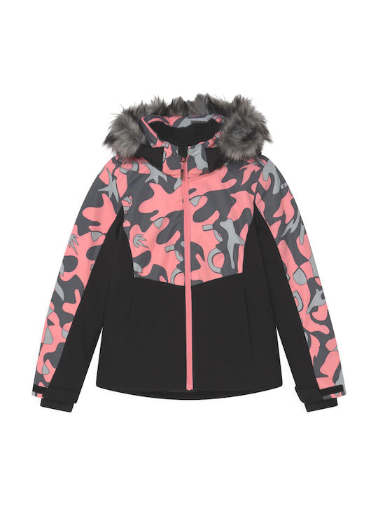 Wasserdicht Kinder Freizeitjacke Kurz mit Futter & Kapuze Rosa Louann