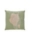 Click Sofa-Kissen aus 100% Baumwolle Grün / Singo 40x40cm