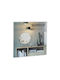 Zaros Wall Mirror with Black Frame Diameter 55cm 1pcs