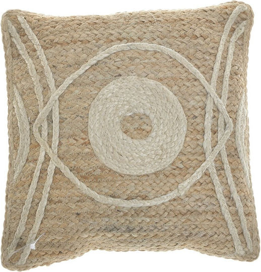 Inart Sofa Cushion Natural 2pcs 45x45cm.