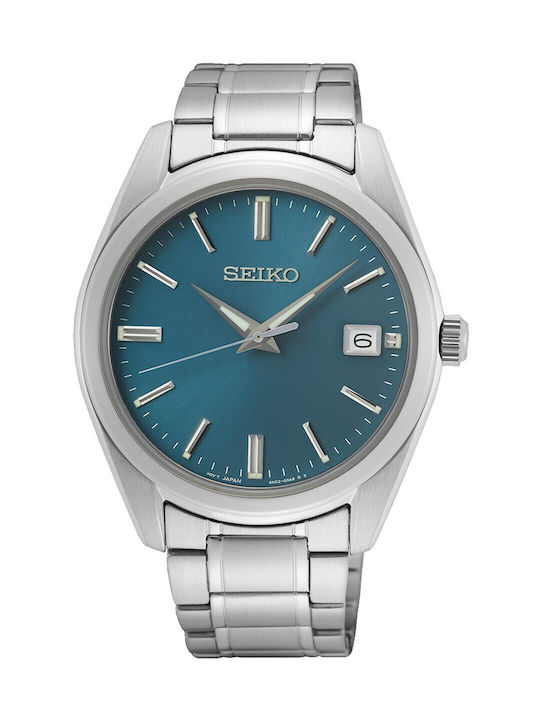 Seiko Essentials Watch Battery with Silver Metal Bracelet
