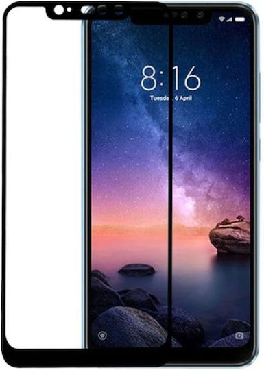 5D Full Glue Full Face Tempered Glass Μαύρο (Redmi Note 6 Pro)