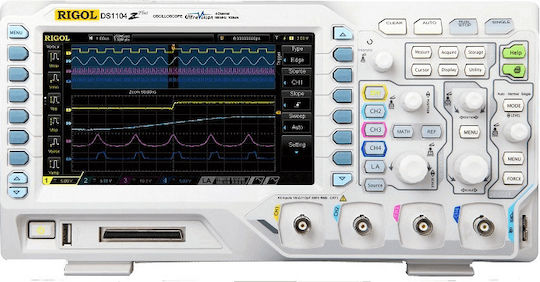 Rigol DS1104Z Osciloscop Bancă 100MHz cu 4 Canale Analogice și Ecran de 7"