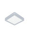 Eglo Fueva Ceiling Mount Light Bathroom 16cm Silver with Integrated LED