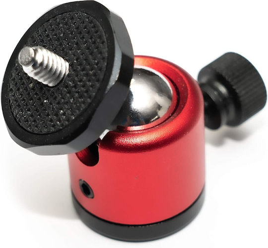 AccPro TM-22R Mini Ball Head Photographic Head Red