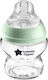 Tommee Tippee Glass Baby Bottle Closer To Nature Anti-colic with Silicone Teat for 0+ Months Green Green 150ml