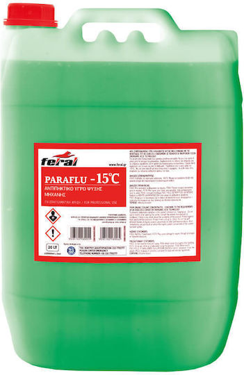 Feral Ready for Use Engine Coolant for Car -15°C/+106°C Green 20lt