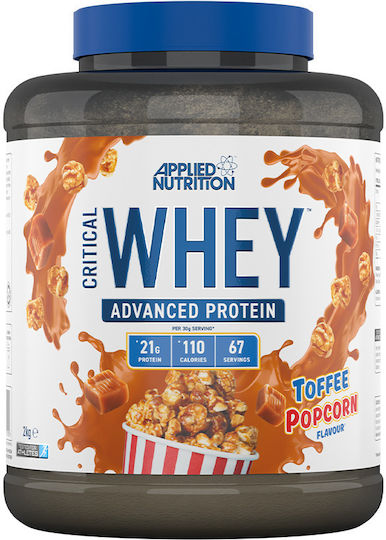 Applied Nutrition Critical Whey Protein Molke Glutenfrei mit Geschmack Toffee-Popcorn 2kg