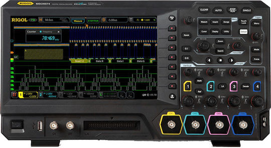 Rigol MSO5074 Heat Rate Monitor Counter 70MHz with 4 Channels and 9" Screen