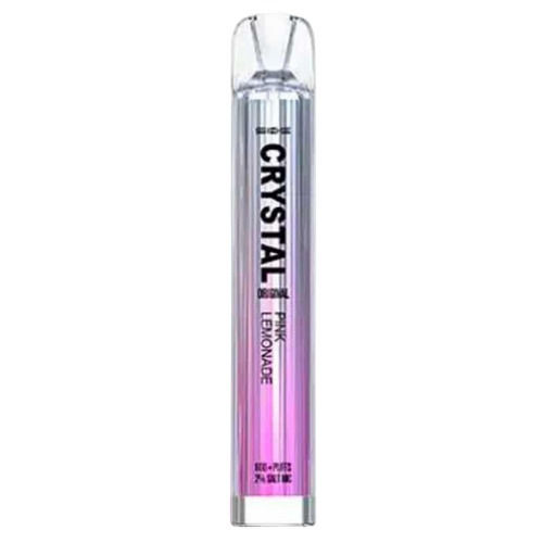 Crystal Vape Ηλεκτρονικό Τσιγάρο μιας Χρήσης 600 Εισπνοών Pink Lemonade 2ml 20mg Ροζ