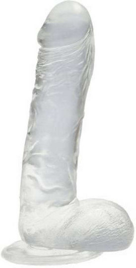 Toyz4lovers Real Rapture Ρεαλιστικό Dildo με Όρχεις και Βεντούζα Διάφανο