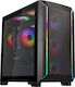 Silverstone Fara 312Z Gaming Mini Tower Κουτί Υπολογιστή με Πλαϊνό Παράθυρο και RGB Φωτισμό Μαύρο
